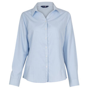 Blusa Oxford Light Manga Larga Mujer