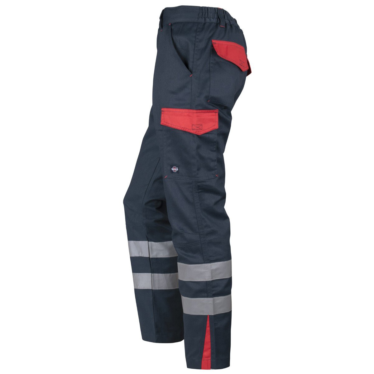 Pantalón Cargo Gabardina Bi-Color Con Cinta Hombre